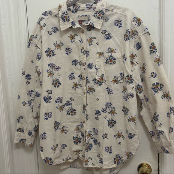 Anthropologie Pilcro Floral Tunic Buttondown - Picture 14 of 16